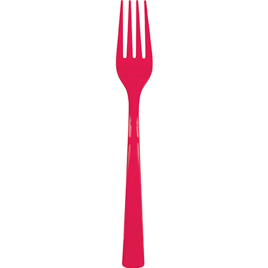 Ruby Red Forks (Pack of 18)