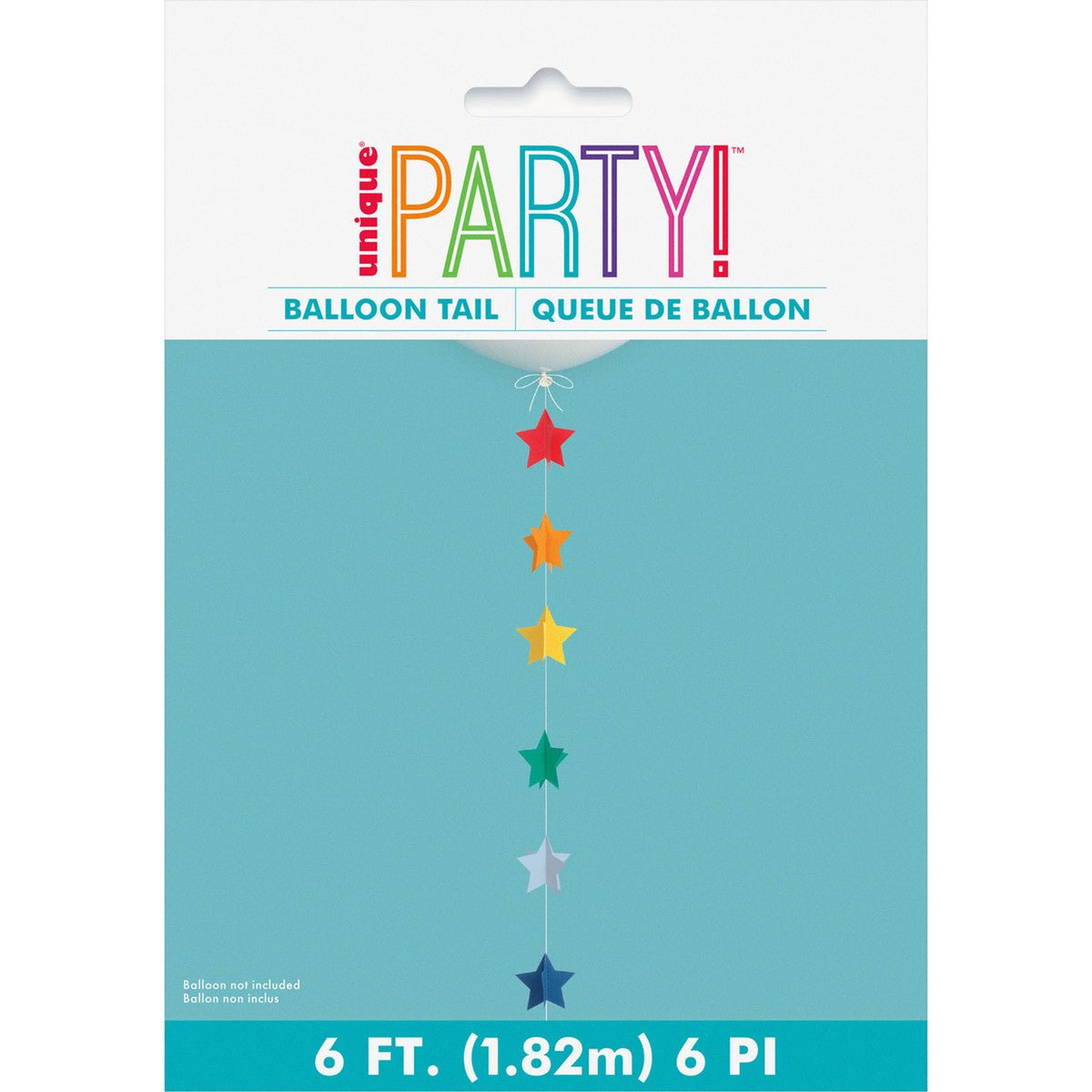 3D Paper Star Balloon Tail 1.82m - The Party Marketplace
