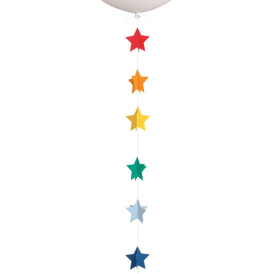 3D Paper Star Balloon Tail 1.82m - The Party Marketplace