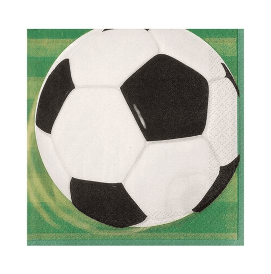 3D Soccer Luncheon Napkins (Pack of 16) - The Party Marketplace