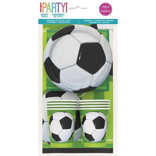 3D Soccer Party Pack For 8 - The Party Marketplace
