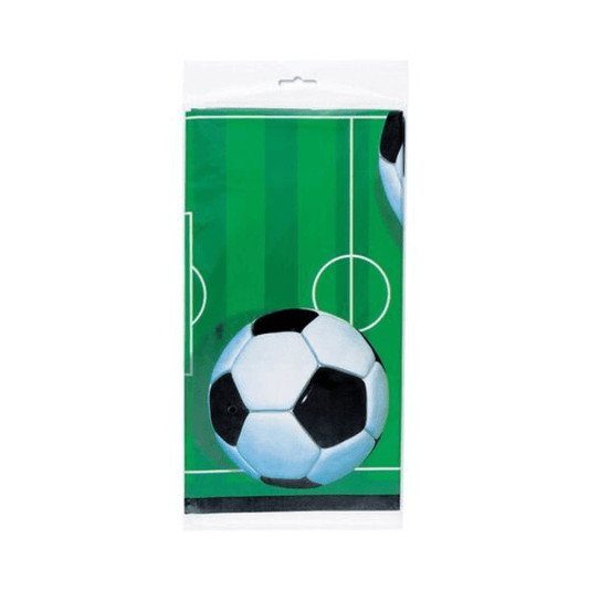 3D Soccer Printed Tablecover 137cm x 213cm - The Party Marketplace