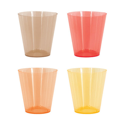 Plastic Boho Shot Glasses 59ml - Assorted Colours (Pack of 40)