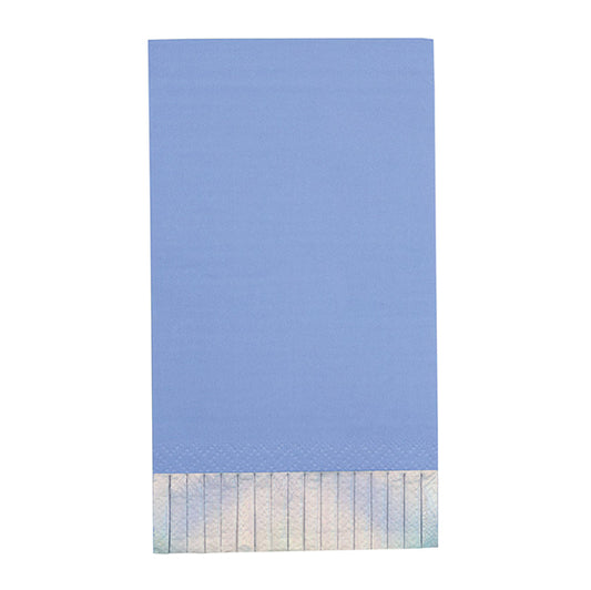 Periwinkle Iridescent Foil Fringe Guest Napkins (Pack of 16)