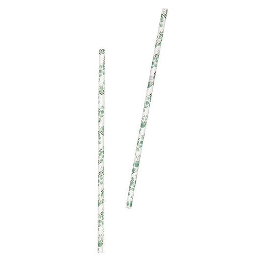 Botanical Paper Straws (Pack of 10)