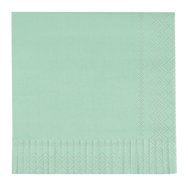 Cool Mint Fringe Luncheon Napkins (Pack of 16)