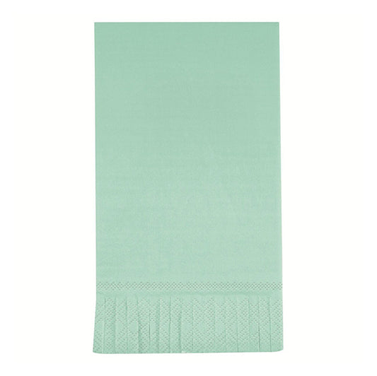 Cool Mint Fringe Guest Napkins (Pack of 16)