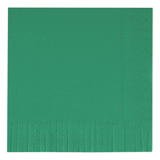 Rainforest Green Fringe Luncheon Napkins (Pack of 16)