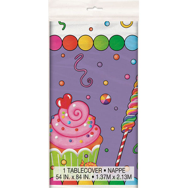 Candy Party Printed Tablecover 137cm x 213cm