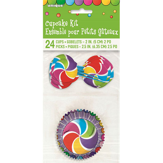 Candy Party Cupcake Kit (For 24)