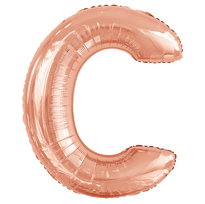 Rose Gold "C" Letter Foil Balloon (86cm)