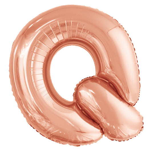 Rose Gold "Q" Letter Foil Balloon (86cm)