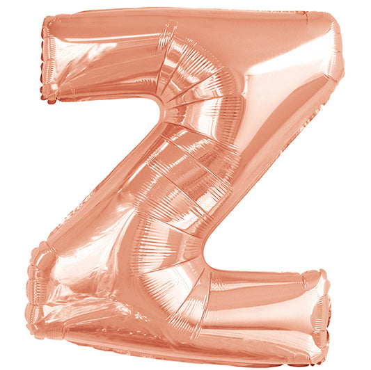 Rose Gold "Z" Letter Foil Balloon (86cm)