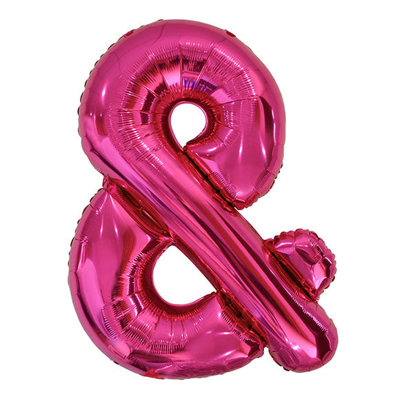 Hot Pink "&" Letter Foil Balloon (86cm)