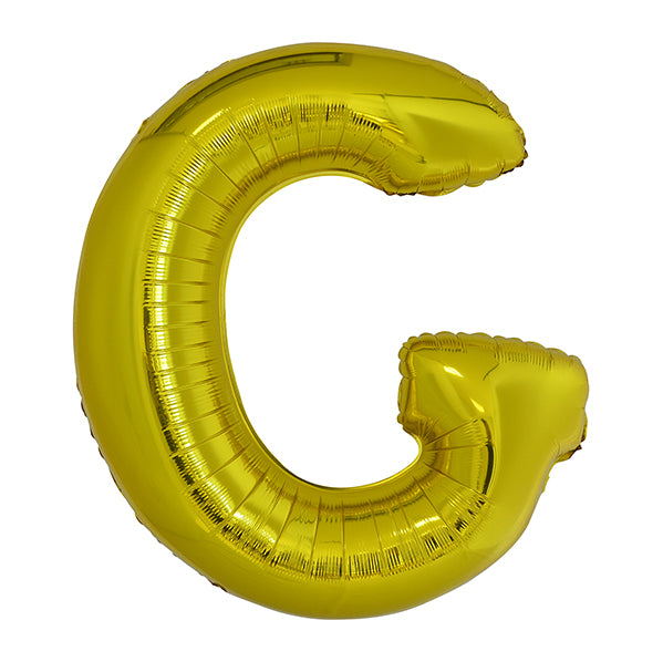 Gold "G" Letter Foil Balloon (86cm)