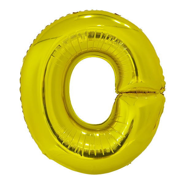 Gold "O" Letter Foil Balloon (86cm)