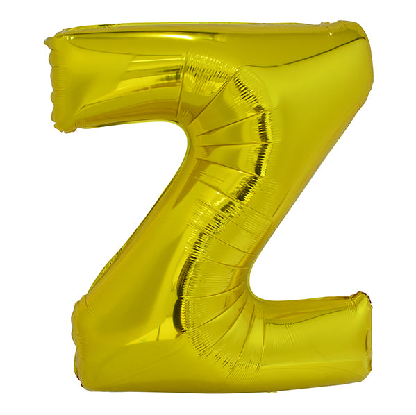 Gold "Z" Letter Foil Balloon (86cm)