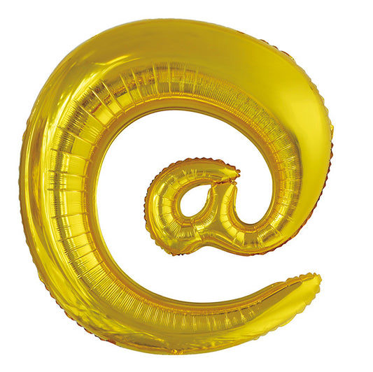 Gold "@" Letter Foil Balloon (86cm)