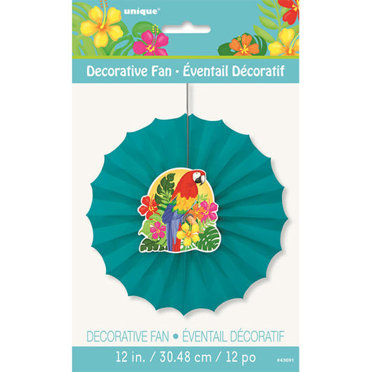 Tropical Island Luau Decorative Fan