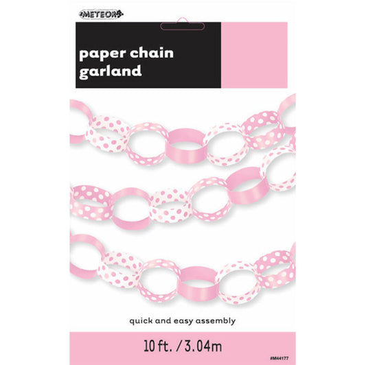 Dots Paper Chain - Lovely Pink