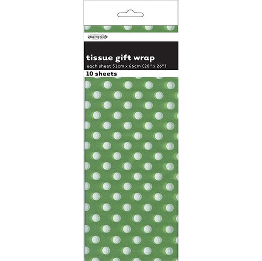 Tissue Paper - Lime Green Dots (10 Sheets)