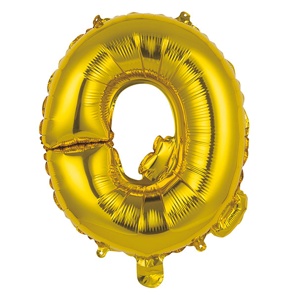 Gold "Q" Letter Foil Balloon (35cm)