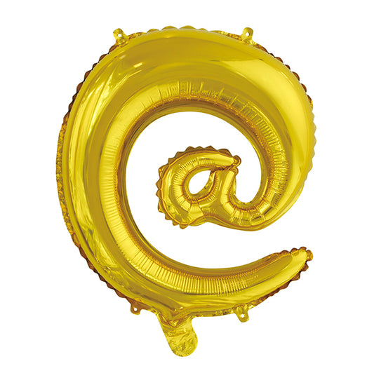 Gold "@" Letter Foil Balloon (35cm)