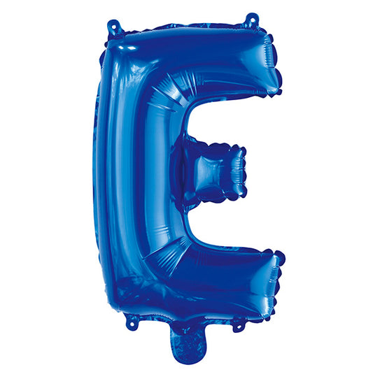 Royal Blue "E" Letter Foil Balloon (35cm)