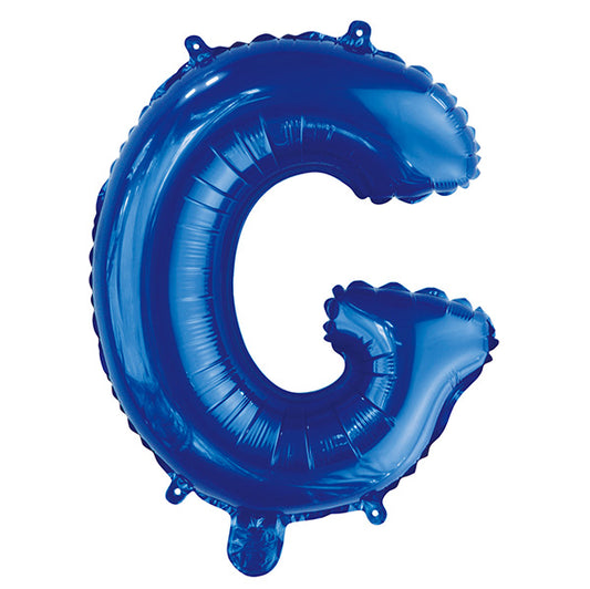 Royal Blue "G" Letter Foil Balloon (35cm)