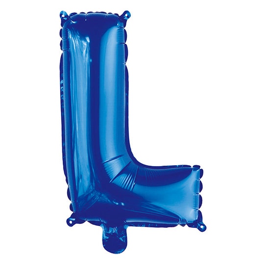 Royal Blue "L" Letter Foil Balloon (35cm)