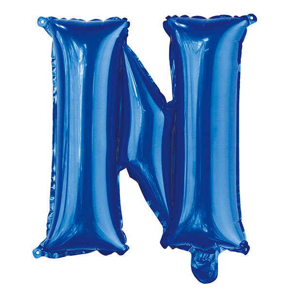 Royal Blue "N" Letter Foil Balloon (35cm)