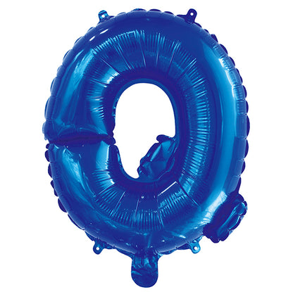 Royal Blue "Q" Letter Foil Balloon (35cm)