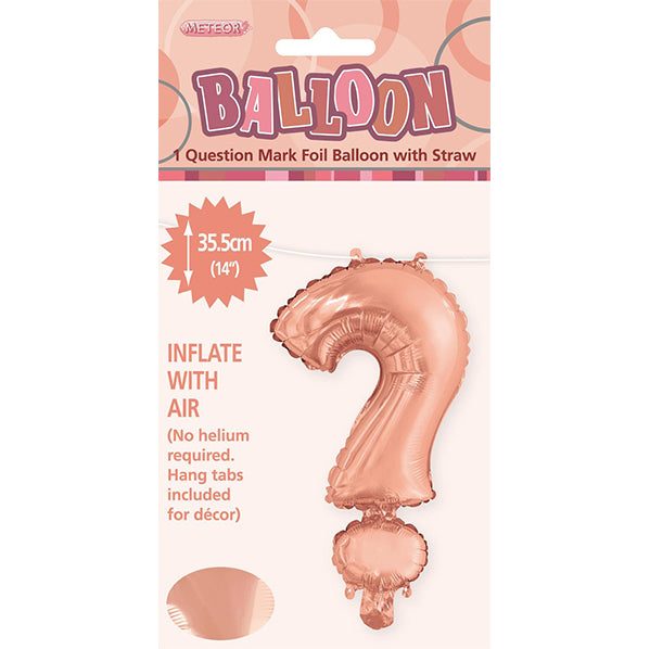 Rose Gold "?" Letter Foil Balloon (35cm)