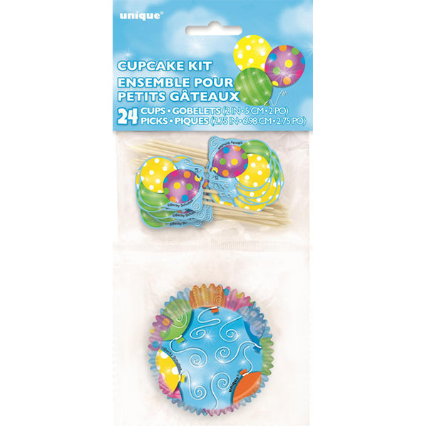 Twinkle Balloon Cupcake Kit (For 24)