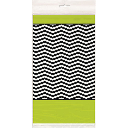 Designer Chevron Birthday Printed Tablecover 137cm x 213cm