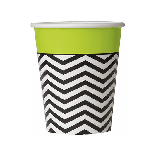 Designer Chevron Paper Cups 270ml (Pack of 8)