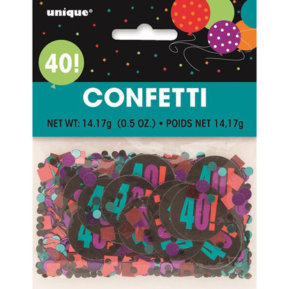 Birthday Glitz "40" Confetti (14g)