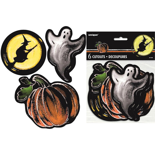 Ghostly Halloween - Mini Cutouts (Pack of 6)