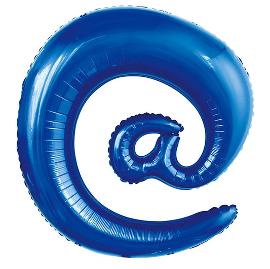 Royal Blue "@" Letter Foil Balloon (86cm)