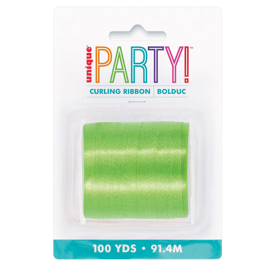 Curling Ribbon Roll - Lime Green (91.4m)