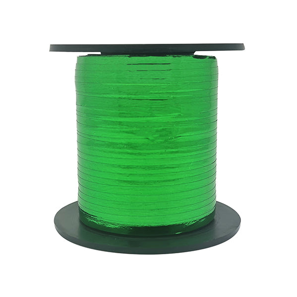 Curling Ribbon Roll - Metallic Green (228m)