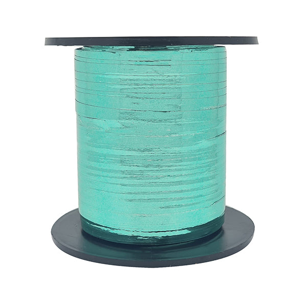 Curling Ribbon Roll - Metallic Caribbean Teal (228m)