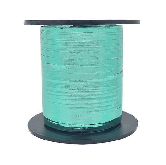 Curling Ribbon Roll - Metallic Caribbean Teal (228m)