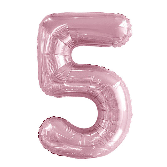 Lovely Pink "5" Numeral Foil Balloon (86cm)