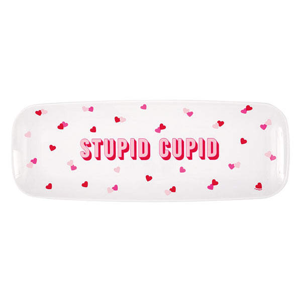 "Stupid Cupid" Reusable Plastic Serving Tray