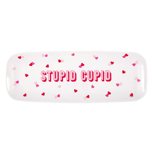 "Stupid Cupid" Reusable Plastic Serving Tray