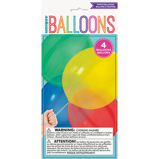 Punch Balloons (Pack of 4)