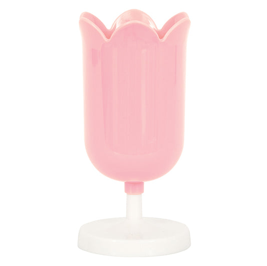 Reusable Plastic Flower Goblet - Pink (170ml)