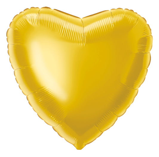 Gold Heart Foil Balloon 45cm