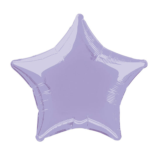 Lavender Star Foil Balloon 50cm